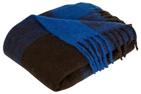 Синьо-кафяво одеяло 200x140 cm Inlet - Hübsch