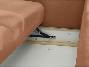 Оранжев сгъваем/с място за съхранение диван 265 cm Ezechiel – Bobochic Paris