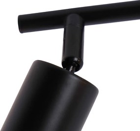 Модерен прожектор черен 2-светлина регулируем - Facil