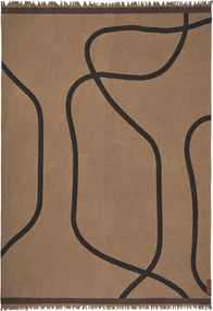 Светлокафяво одеяло 130x175 cm Shadow – Mette Ditmer Denmark