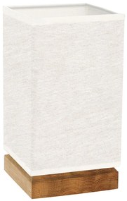 Spot-Light DO70774174 - Настолна лампа FIRE 1xE27/25W/230V дъб/бежов