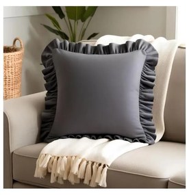 Калъфка за възглавница със смес от памук 40x40 cm Ruffled – Mila Home