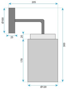 Аплик APP1814-1W Frosted Grey