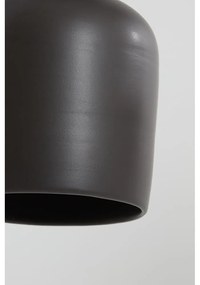 Черна лампа за таван с керамичен абажур ø 18 cm Dena - Light &amp; Living