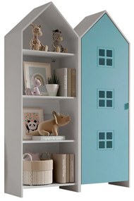 Отворен детски гардероб в бял и светлосин цвят 115x171,5 cm CASAMI BRUGES – Vipack