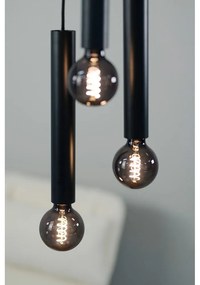 Черна висяща лампа с метален абажур 25x25 cm Sencillo - Markslöjd