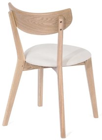 Дъбов трапезен стол с бяла седалка Arch - Bonami Essentials