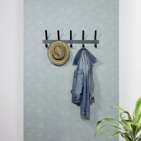 Черна метална стенна закачалка Dexter - Spinder Design