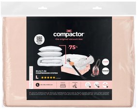 Вакуумна пластмасова кутия за съхранение под леглото 65x45x15,5 cm Pink Edition – Compactor