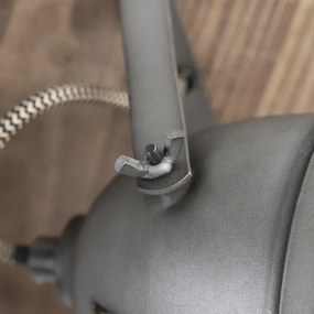 Интелигентна таванна лампа стомана с дърво вкл. 4 WiFi GU10 - Emado