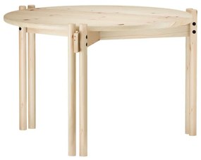 Кръгла масичка за кафе от масивен бор естествена ø 60 cm Sticks – Karup Design