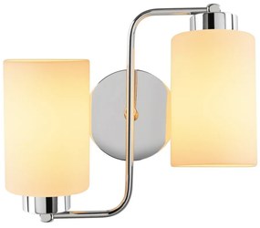 Бяла и сребърна стенна лампа Balcova – Opviq lights