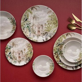 Комплект за хранене 24 части пъстроцветен/керамика