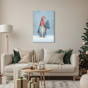 Картина на платно – Коледна магия с джудже