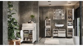 Кремав висок шкаф за баня 60x97 cm Salinas – Germania