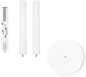 Бяла каучукова дървена закачалка Flapper - Umbra