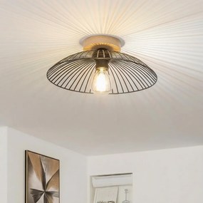 Brilagi - LED повърхностно монтиран полилей CERIA WIRE 1xE27/40W/230V диаметър 38 см черен/дъб