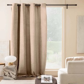 Светлокафяво перде от букле 140x260 cm Winona – douceur d'intérieur