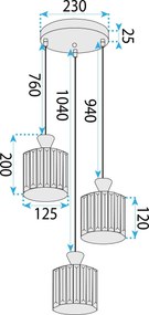 Пендел EBT025-3CP BLACK