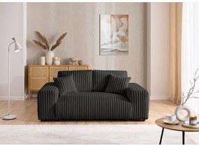 Тъмносив диван от рипсено кадифе 178 cm Justin – Ropez