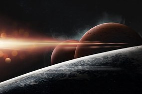 Тапет – Планети в галактика