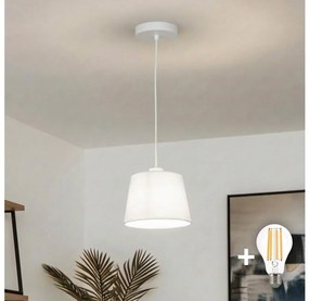 Brilagi - LED висяща лампа на кабел CERIA 1xE27/40W/230V Ø 20,5 см бяла