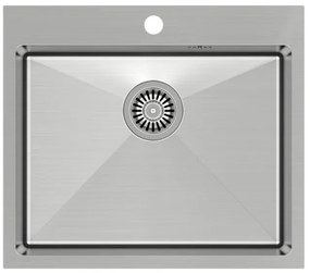 Стоманена мивка RUSSEL 110 BRUSH NICKEL