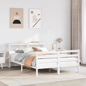 3305947 vidaXL Рамка за легло с табла, 160х200 см, бор масив