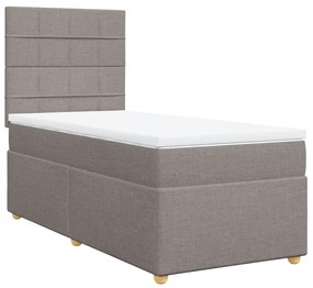 3291111 vidaXL Боксспринг легло с матрак, таупе, 80x200 см, плат