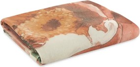 Луксозно акрилно одеяло с мотив на тропически цветя Ширина: 150 см | Дължина: 200 см