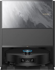 Прахосмукачка робот Dreame Aqua 10 Ultra Track Complete RLR81CE-1-BL, 25000 Pa, 200 мин, 3.5/4 л, VersaLift DToF+OmniSight, AI камери, Гласово управление, Автоматизация, Черен