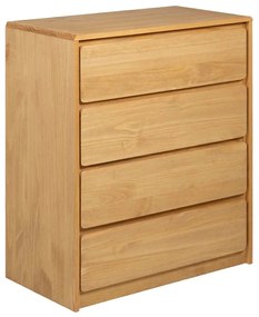 377595 vidaXL Шкаф с чекмеджета SAUDA, дъб, 76,5x39x91 см, бор масив