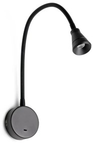 FARO 41030 - LED гъвкава лампа BEL LED/3W/230V черна