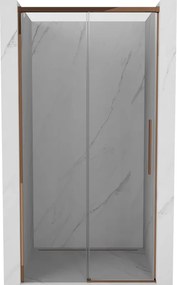 Mexen Rox плъзгащи се душ врати 110 см, прозрачни, розово злато - 8C2-110-000-60-00