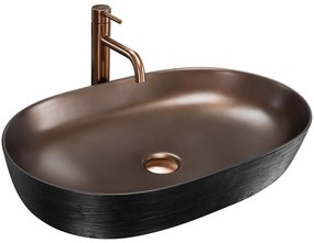 Умивалник за плот Rea CLEO 61 Copper Bush / Black