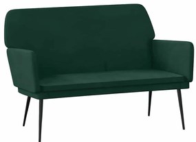 351384 vidaXL Пейка, тъмнозелена, 108x79x79 см, кадифе
