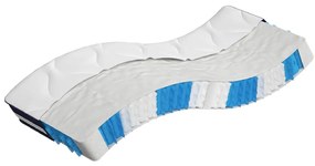 372848 vidaXL Матрак покет пружини, среднотвърд, 90x190 см, единичен размер