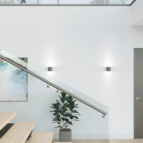 Тъмносив прожектор ø 10 cm Roda – Sollux