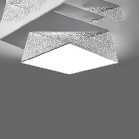 Осветително тяло за таван сребърно 45x45 cm Koma – Nice Lamps