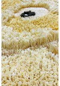 Жълт ръчно изработен памучен детски килим подходящ за пране 95x120 cm Ducky – Lorena Canals