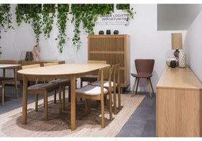 Сгъваема трапезна маса с дъбов плот в естествен цвят 100x190 cm Gallina – Unique Furniture