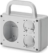 Scame Табло за индустриални контакти IP54, UV, преносимо, серия ADAPTO (1х16A и2хШуко)  - 623.1000-000