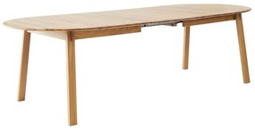 Сгъваема трапезна маса от масивен дъб в естествен цвят 100x220 cm Amalfi – Hammel Furniture