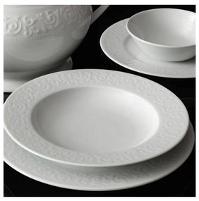 Комплект за хранене 24 части бял/порцелан