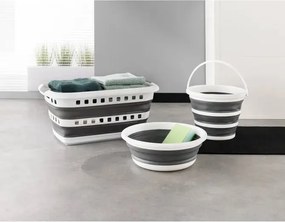 Сгъваема кофа 5five 10L - Бяла/Сива, компактна и практична