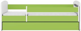 Детско легло Babydreams Cartoon-Prasino-160 x 80-Auto