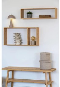 Стенен бамбуков рафт на няколко нива в естествен цвят 70 cm Ember – House Nordic