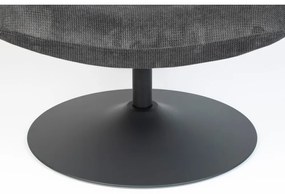 Тъмносиво кадифено кресло Bubba - Zuiver