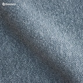 Синьо тапицирано двойно легло с място за съхранение и включена подматрачна рамка 160x200 cm Myra Slim Line – Bonami Selection