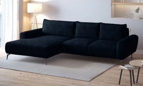 Ъглов диван Санур-тъмносин-ляв